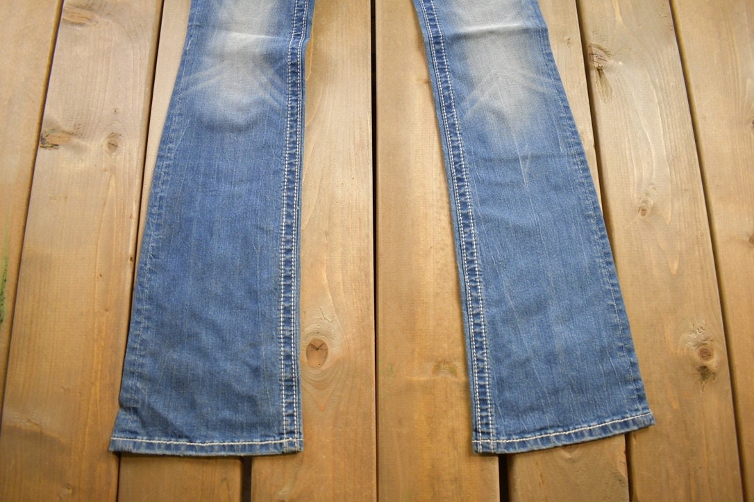 Vintage Y2K Miss Me Bedazzled Low Rise Jeans Size 26x31