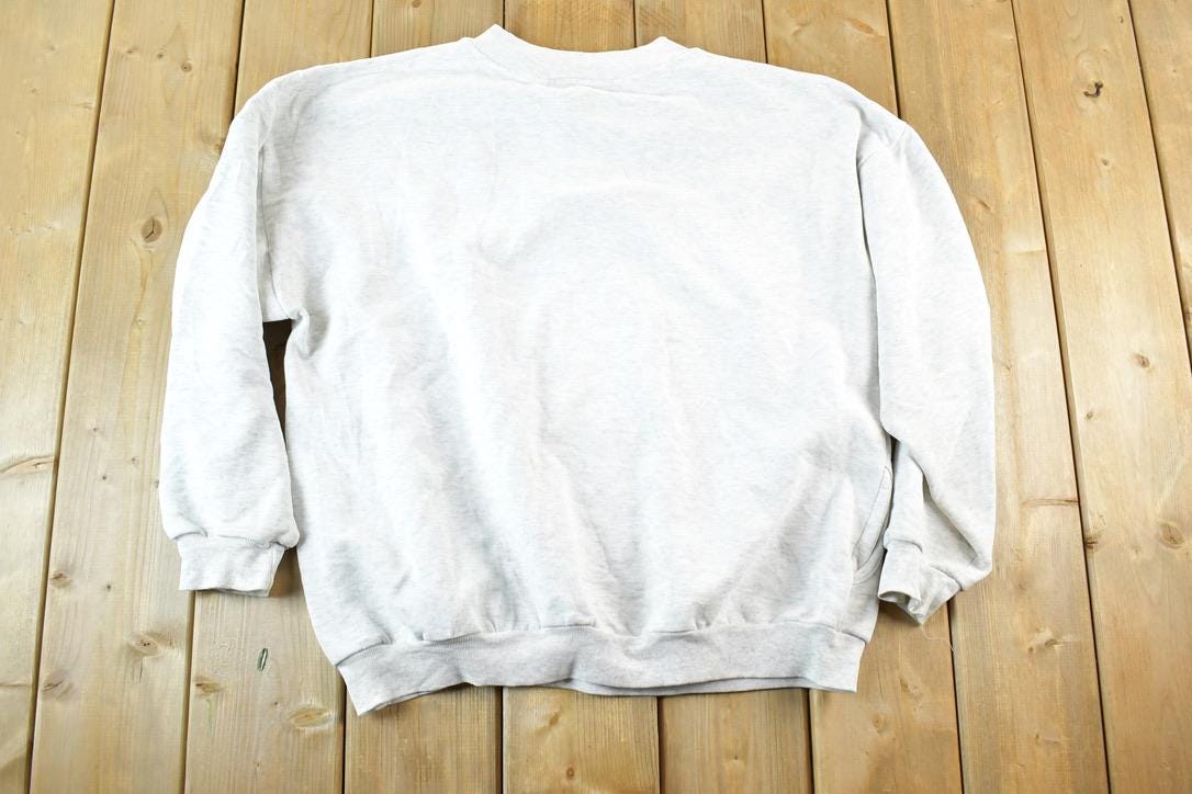 Vintage 1990s Minnesota Quarter Button Crewneck Sweatshirt Mens XL