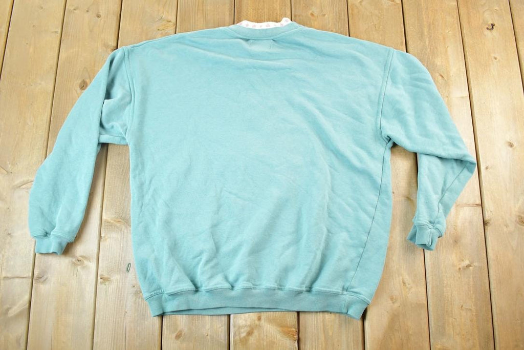 Vintage 1990s Northern Treasures Double Collar Crewneck Sweatshirt Womens L