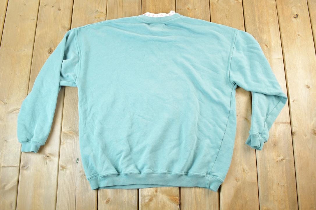 Vintage 1990s Northern Treasures Double Collar Crewneck Sweatshirt Womens L