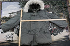 Vintage 1980s United States Army Operation Desert Shield Full Zip Parka Jacket