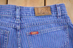 Vintage 1990's Lee Pinstripe Blue Denim Size 26 x 29