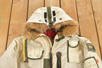Vintage Y2K White Parasuco Tech Coyote Fur Trim Ski Jacket