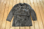 Vintage 1990s Berman's Leather Jacket Men's Medium
