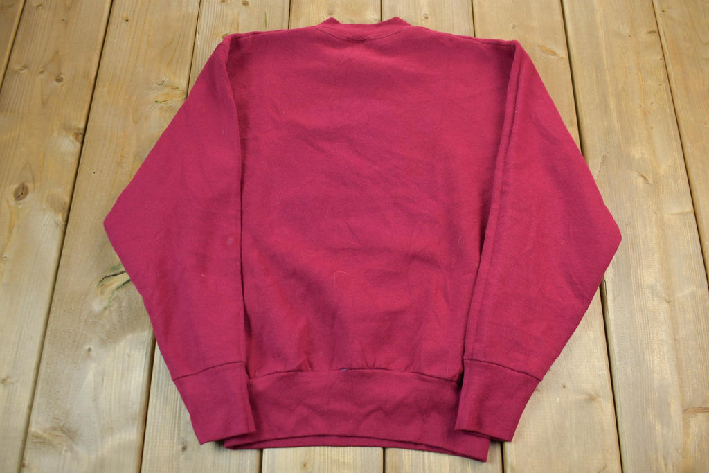 Vintage 1990s Fruit Of The Loom Grandma Style Crewneck Sweater