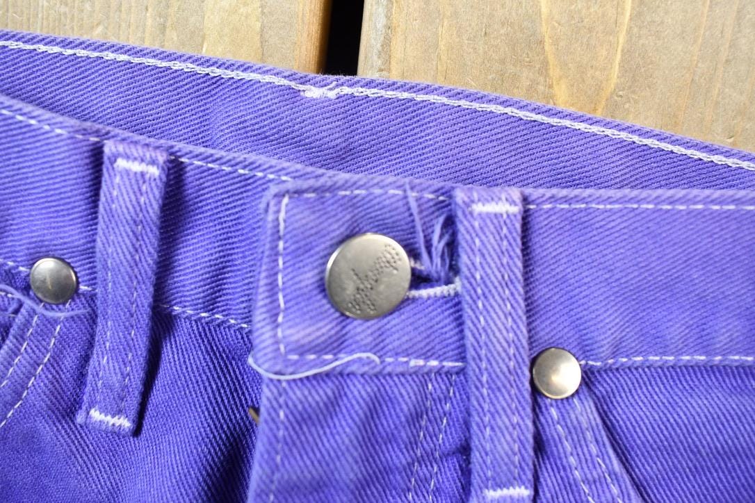 Vintage 2000s Wrangler for Women Purple Denim Jeans Size 0 x 34