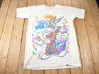 Vintage 1992 Looney Tunes Bugs Bunny Pajama T-Shirt Made In Canada