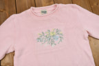 Vintage 1990s Cottage Cove Floral Knit Sweater /