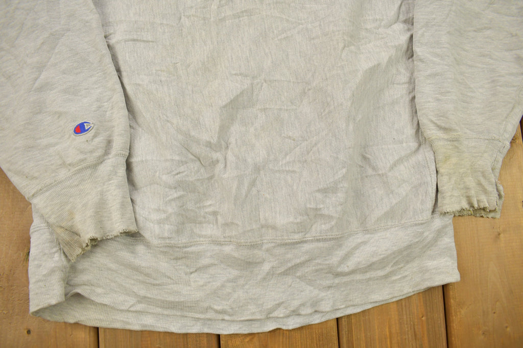 Vintage 1990s Blank Grey Champion Reverse Weave Crewneck