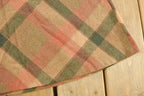 Vintage 1980s Wool Plaid A Line Midi Skirt Women's 26