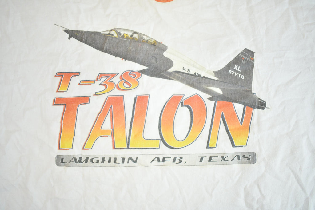 Vintage 1990s US Air Force Talon T-38 Fighter Jet Laughlin AFB Texas Graphic T Shirt