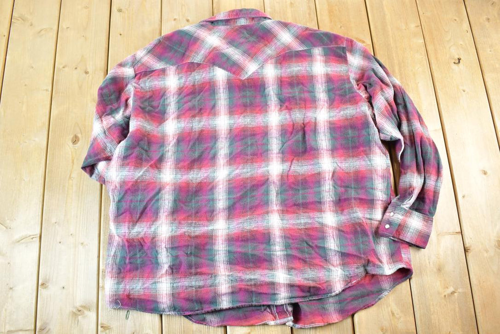 Vintage 1990s Osh Kosh Plaid Button Up Shirt Mens XL