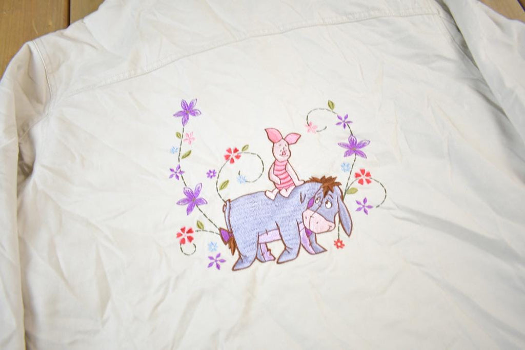 Vintage 1990s Disney Winnie The Pooh Eeyore Embroidered Jacket