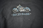 Vintage 1990s Biker Babe Graphic Crewneck Sweatshirt