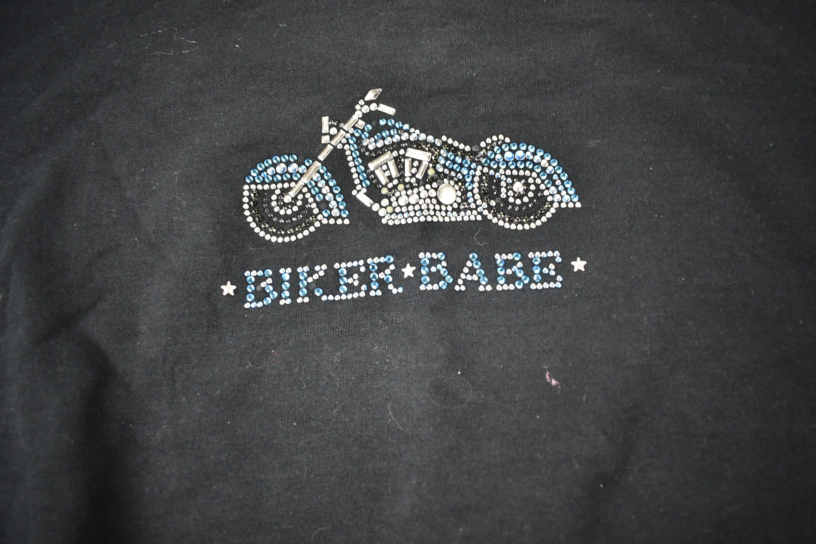 Vintage 1990s Biker Babe Graphic Crewneck Sweatshirt