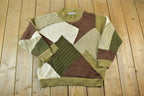 Vintage 1990s PTI Fashion Knit Abstract Pattern Crewneck Sweater