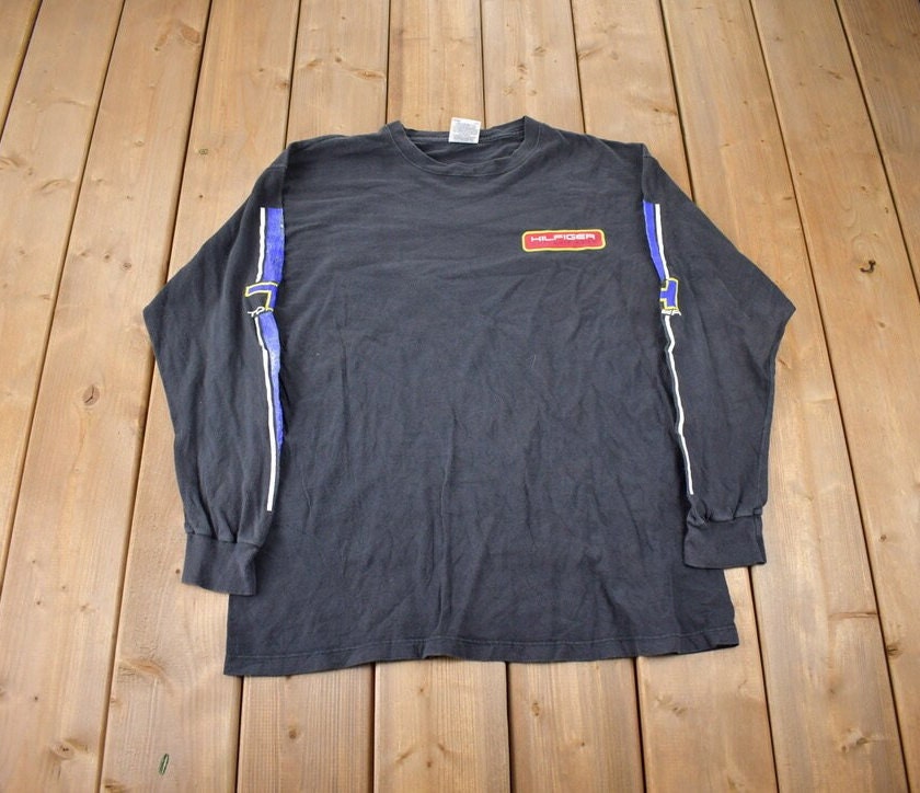 Vintage 1990s Tommy Hilfiger Athletic Gear Long Sleeve Shirt Made in Canada