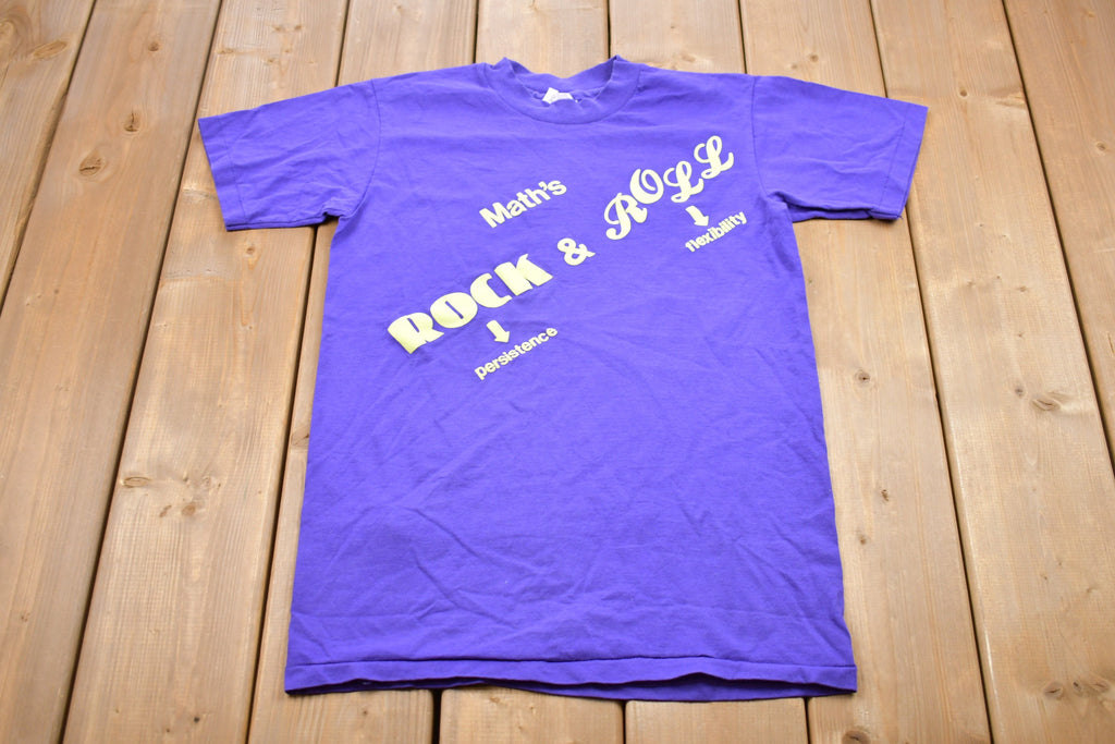 Vintage 1990s Math's Rock & Roll Graphic T-Shirt