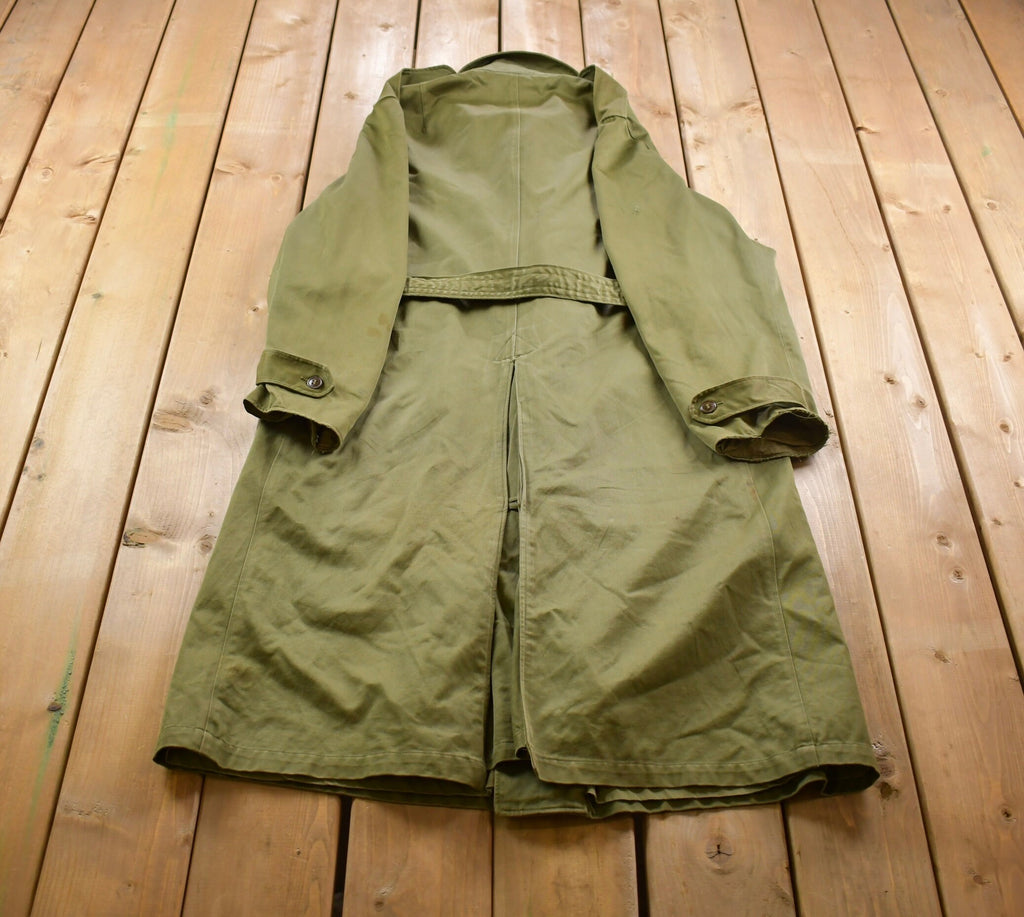 Vintage 1953 OG 107 Military Overcoat Army Trench Coat