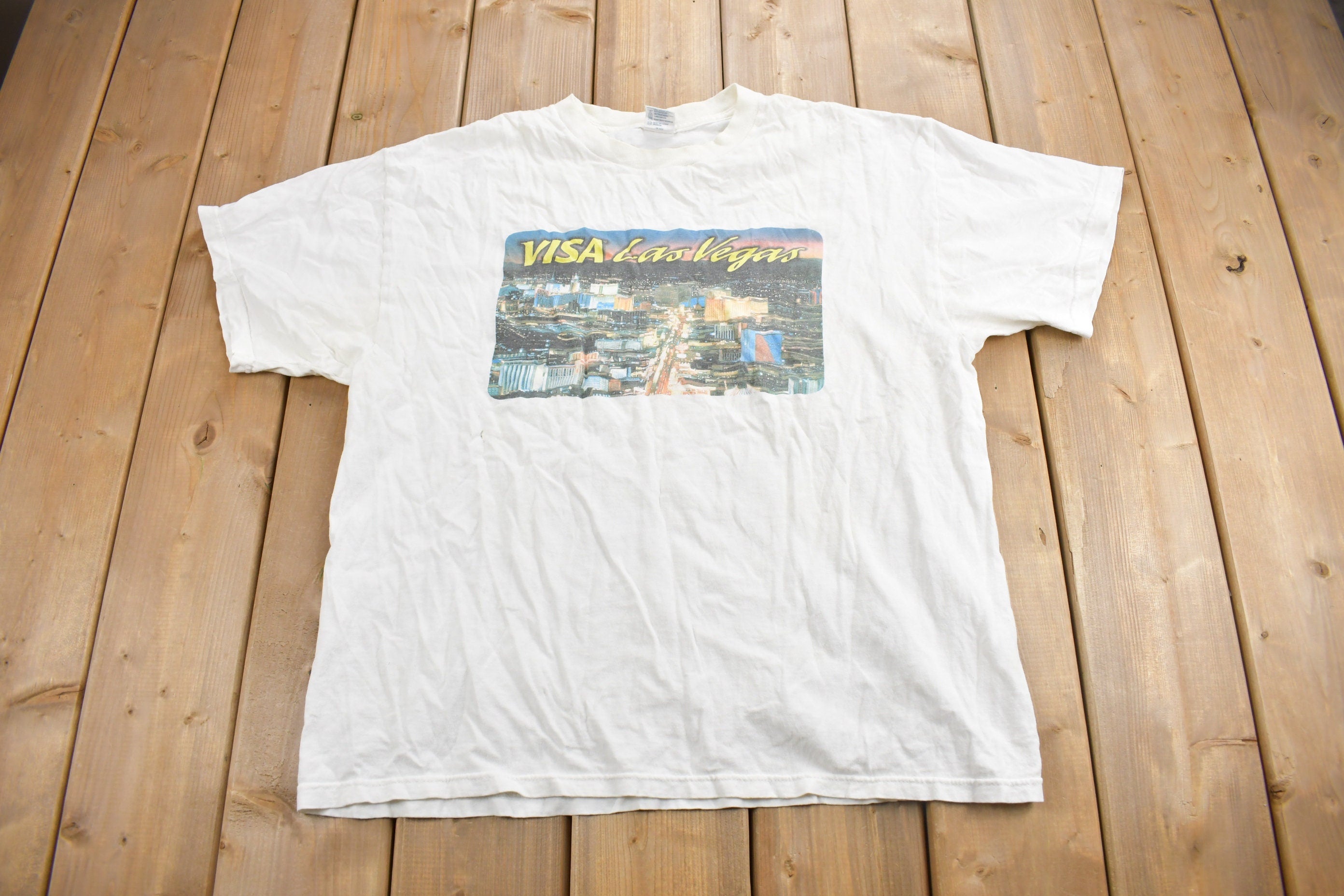 Vintage 1990s VISA Las Vegas Souvenir T Shirt