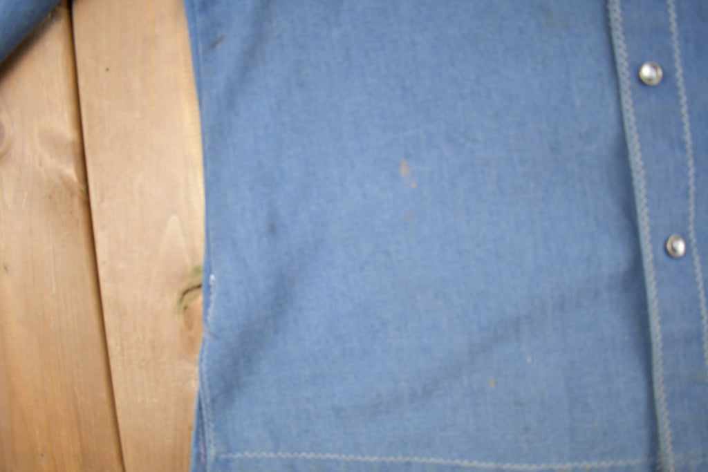 Vintage 1980s Contact Slacks By Miller Western Style Button Up Shirt