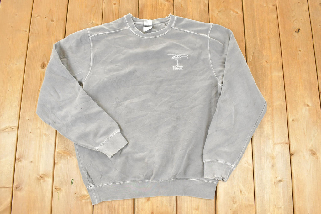 Vintage 1990s JBI Helicopter services Crewneck Sweatshirt Men's M