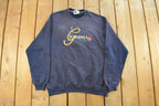 Vintage 1990s Cute Grandma Embroidered Crewneck Sweatshirt Men's Large