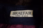 Vintage 1980s Braefair Fur Collar Over Coat