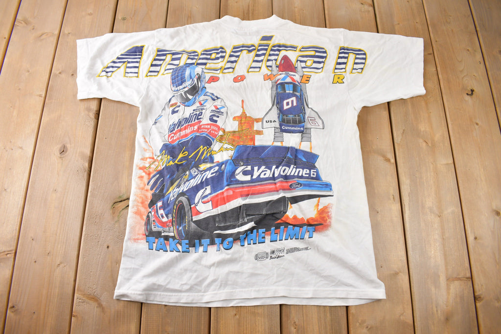 Vintage 1997 Valvoline NASCAR Racing Graphic Single Stitch All Sport T-Shirt Made In USA