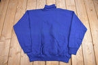 Vintage 1990'S Blank Lee Heavy Weight Roll Neck Sweatshirt