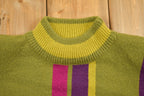 Vintage 1970s Mister Leonard Abstract Knit Crewneck Sweater