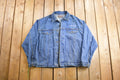 Vintage 1990s Embroidered Denim Jean Jacket