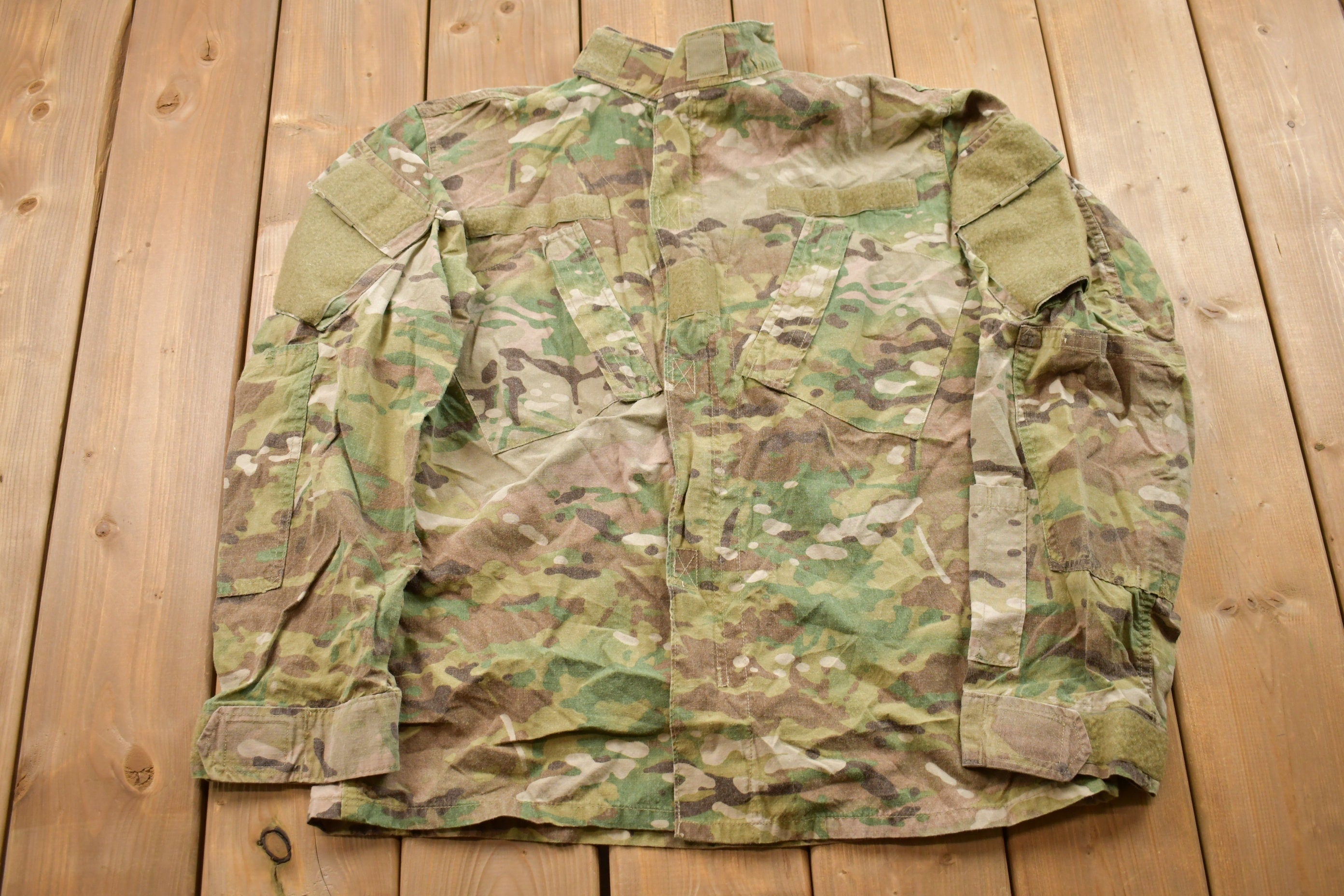 Vintage Military Button Up Shirt