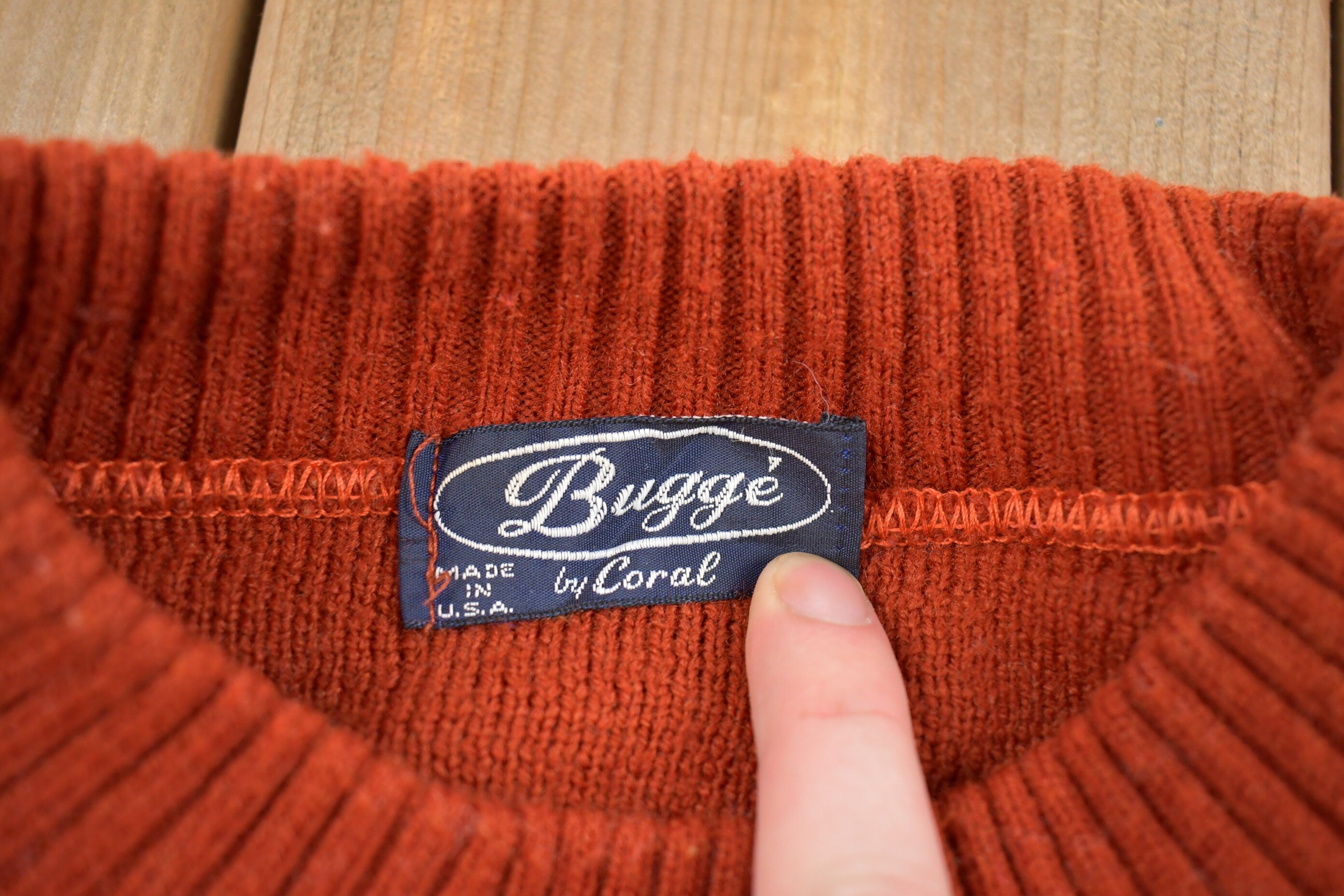 Vintage 1990s Bugge By Coral Knitted Crewneck Sweater