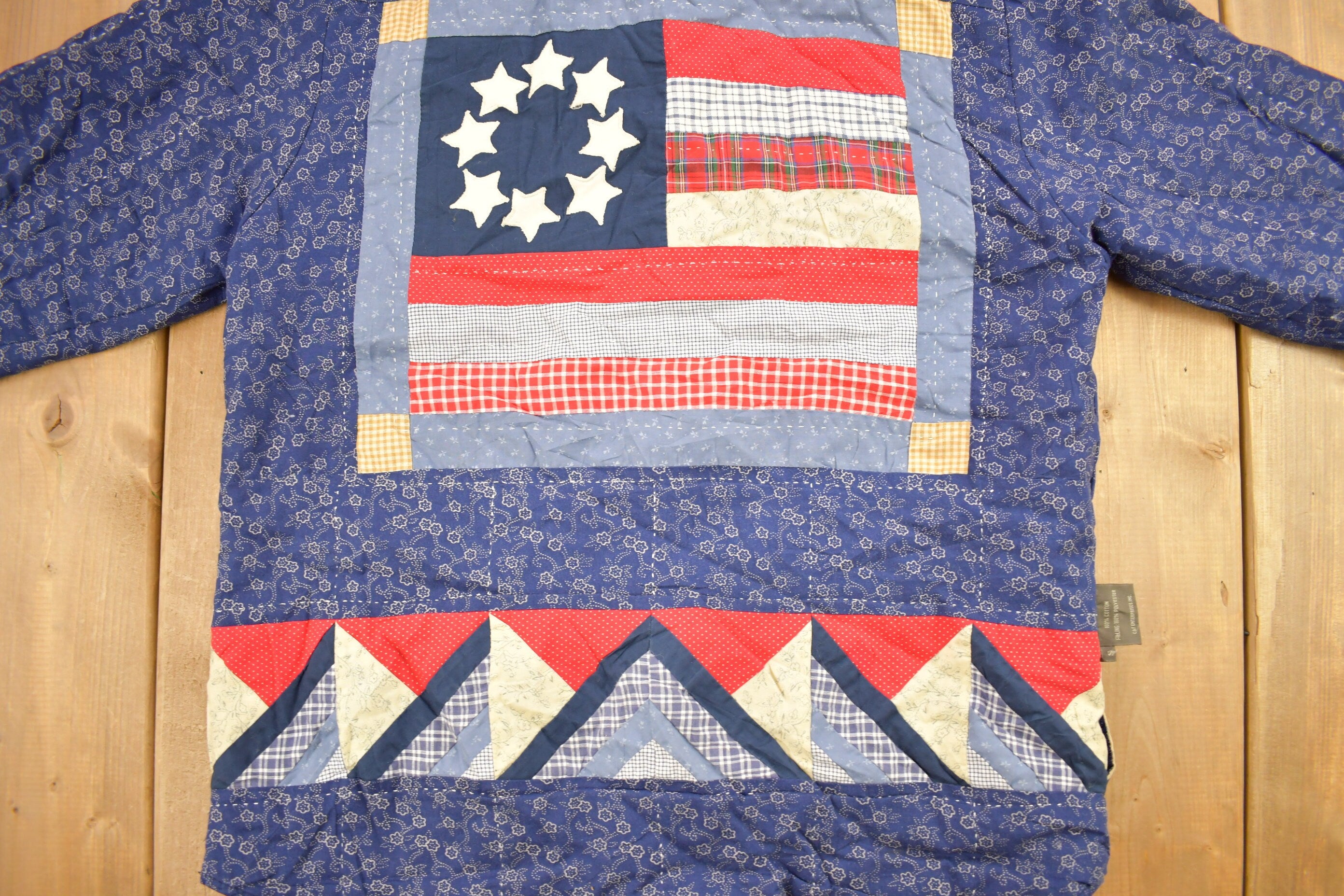 Vintage 1990s Abstract Patchwork Button Up Shirt