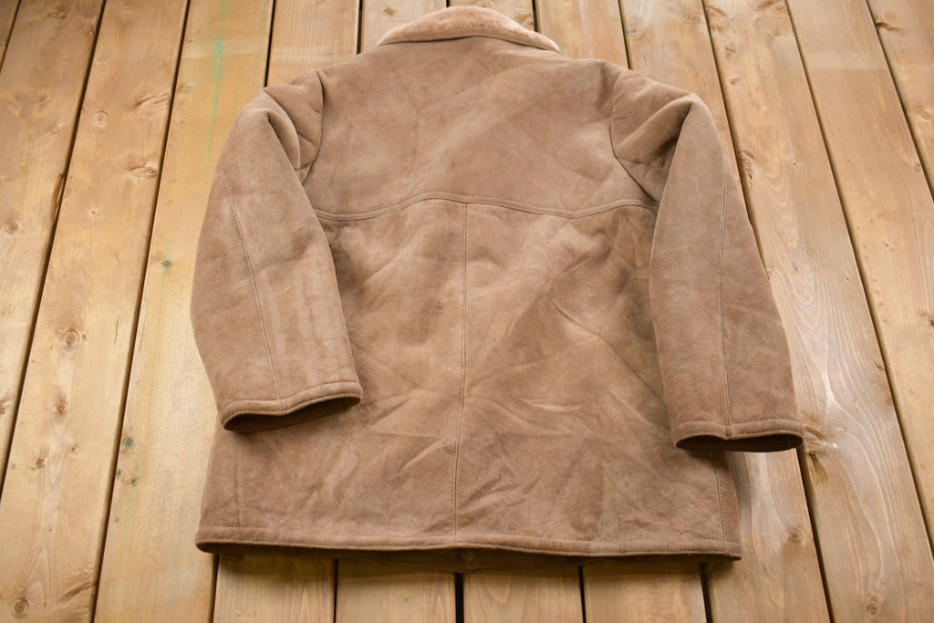 Vintage 1980s Shearling Leather Jacket