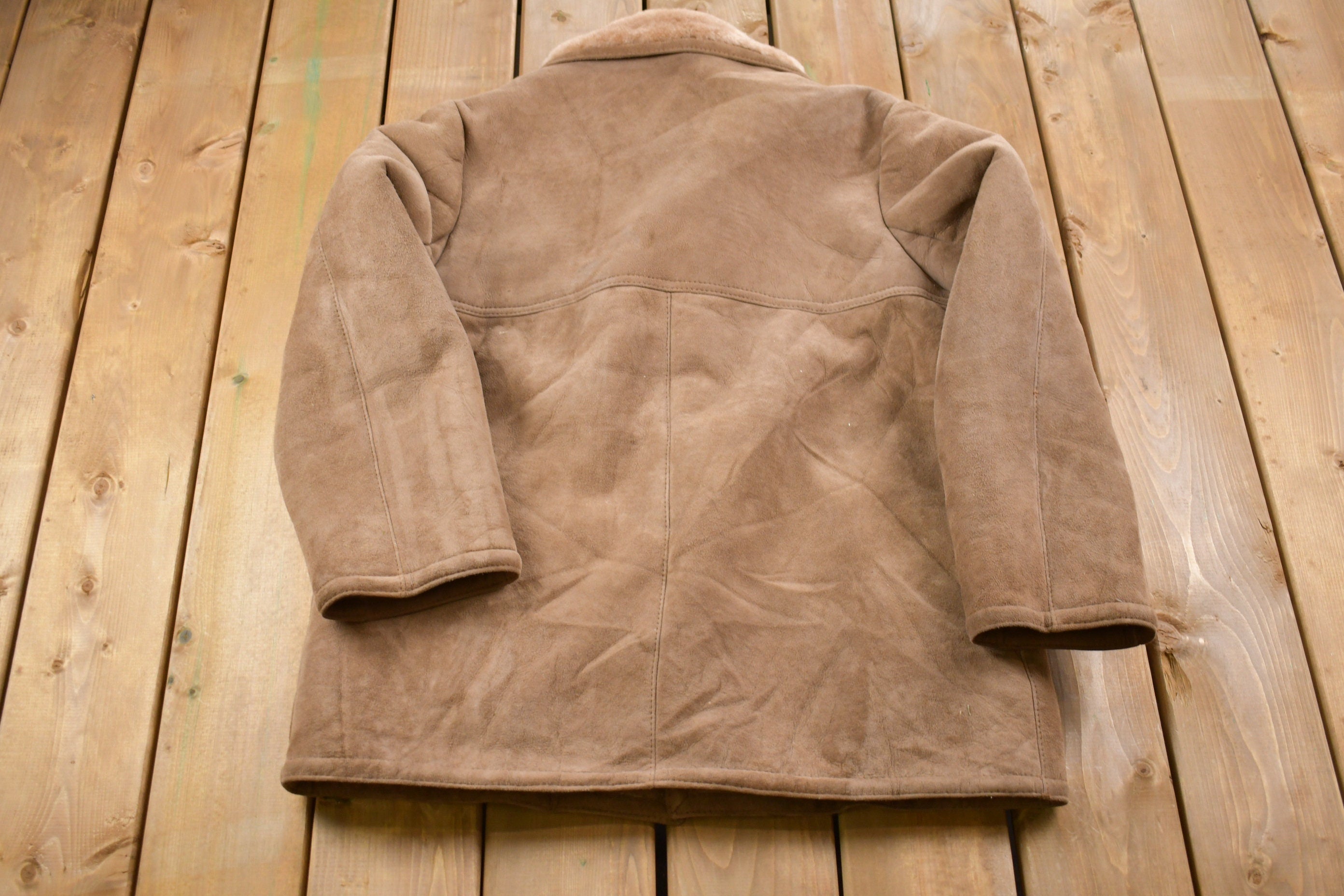 Vintage 1980s Shearling Leather Jacket