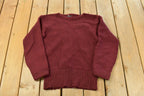Vintage 1940s Montgomery Ward Wool Knit Sweater Men's S