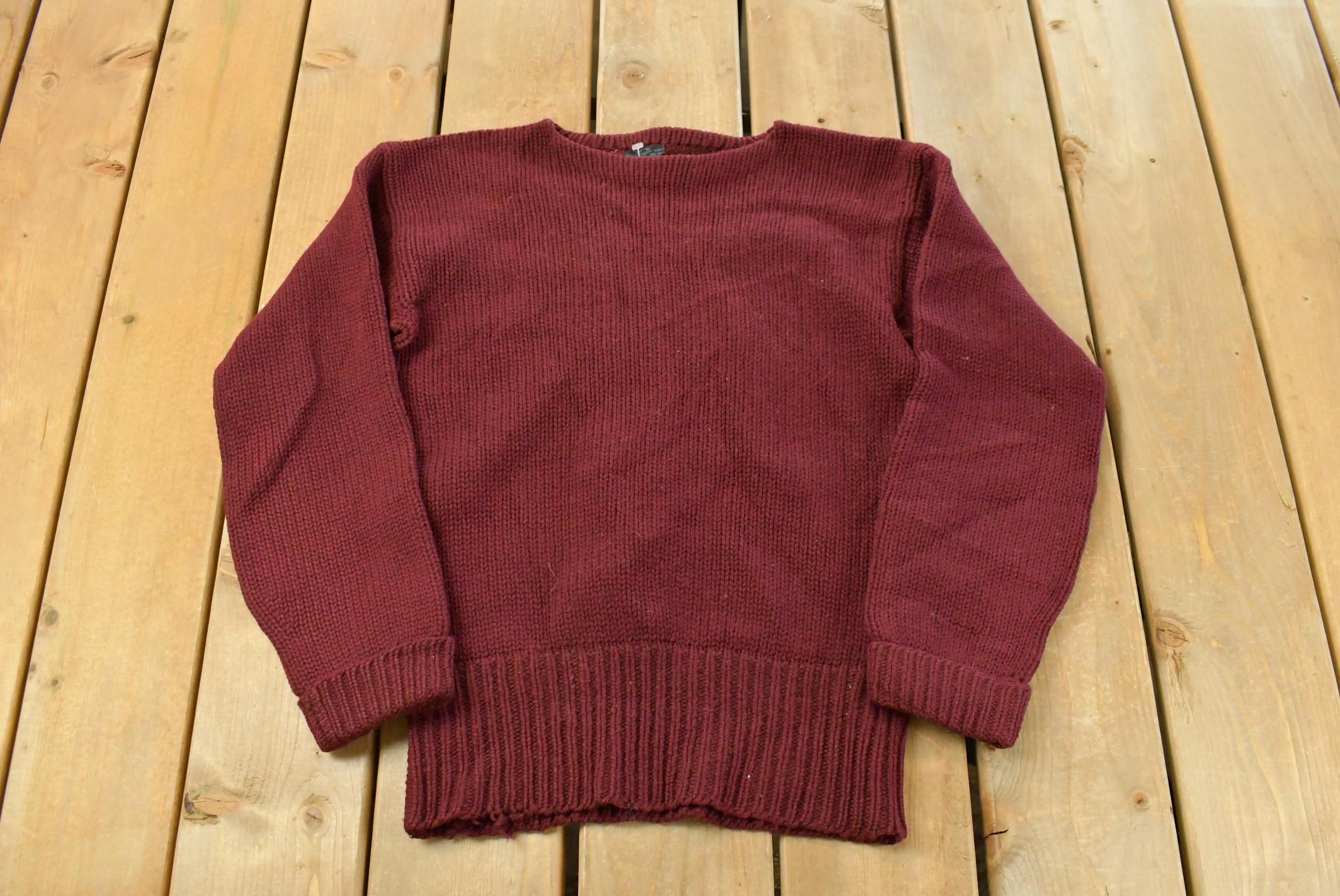 Vintage 1940s Montgomery Ward Wool Knit Sweater Men's S
