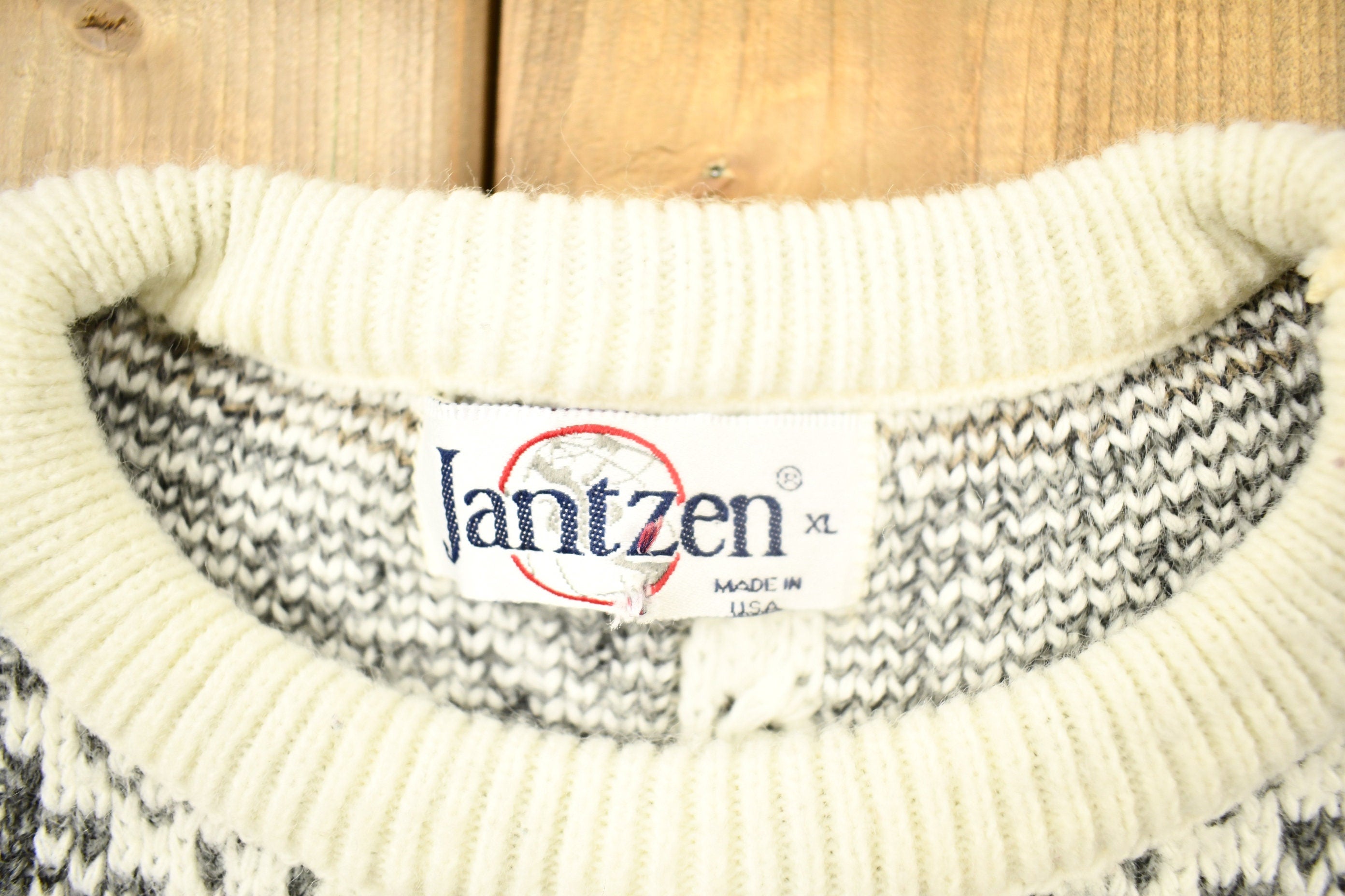 Vintage 1990s Jantzen Knitted Crewneck Sweater