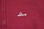 Vintage 1980s Zip Up Track Suit Sweatshirt /