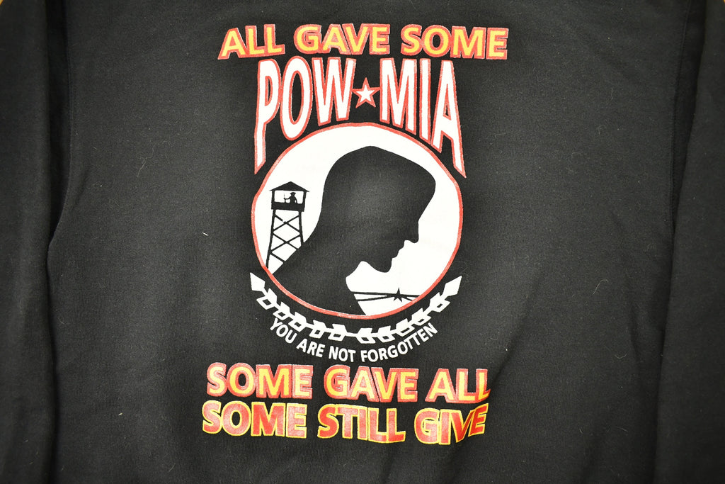 Vintage 1990s POW MIA National League Of Families Crewneck Sweatshirt