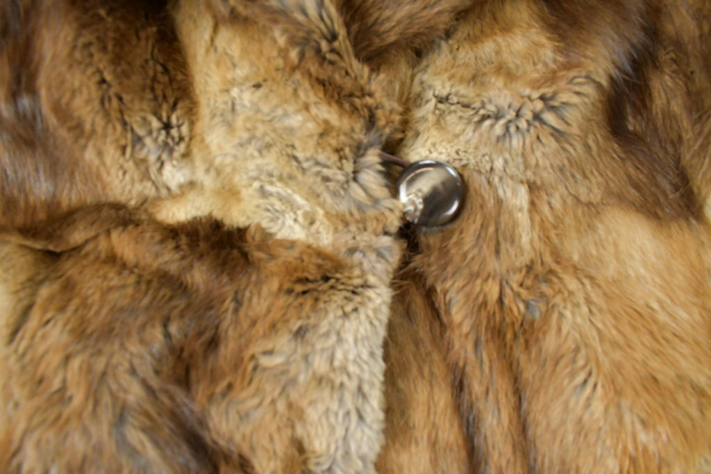 Vintage 1960s Henry Furs Rabbit Fur Full Length Coat Men's Small