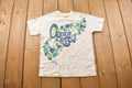 Vintage 1990s Ocean Pacific Flowers Graphic T Shirt