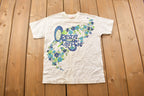 Vintage 1990s Ocean Pacific Flowers Graphic T Shirt