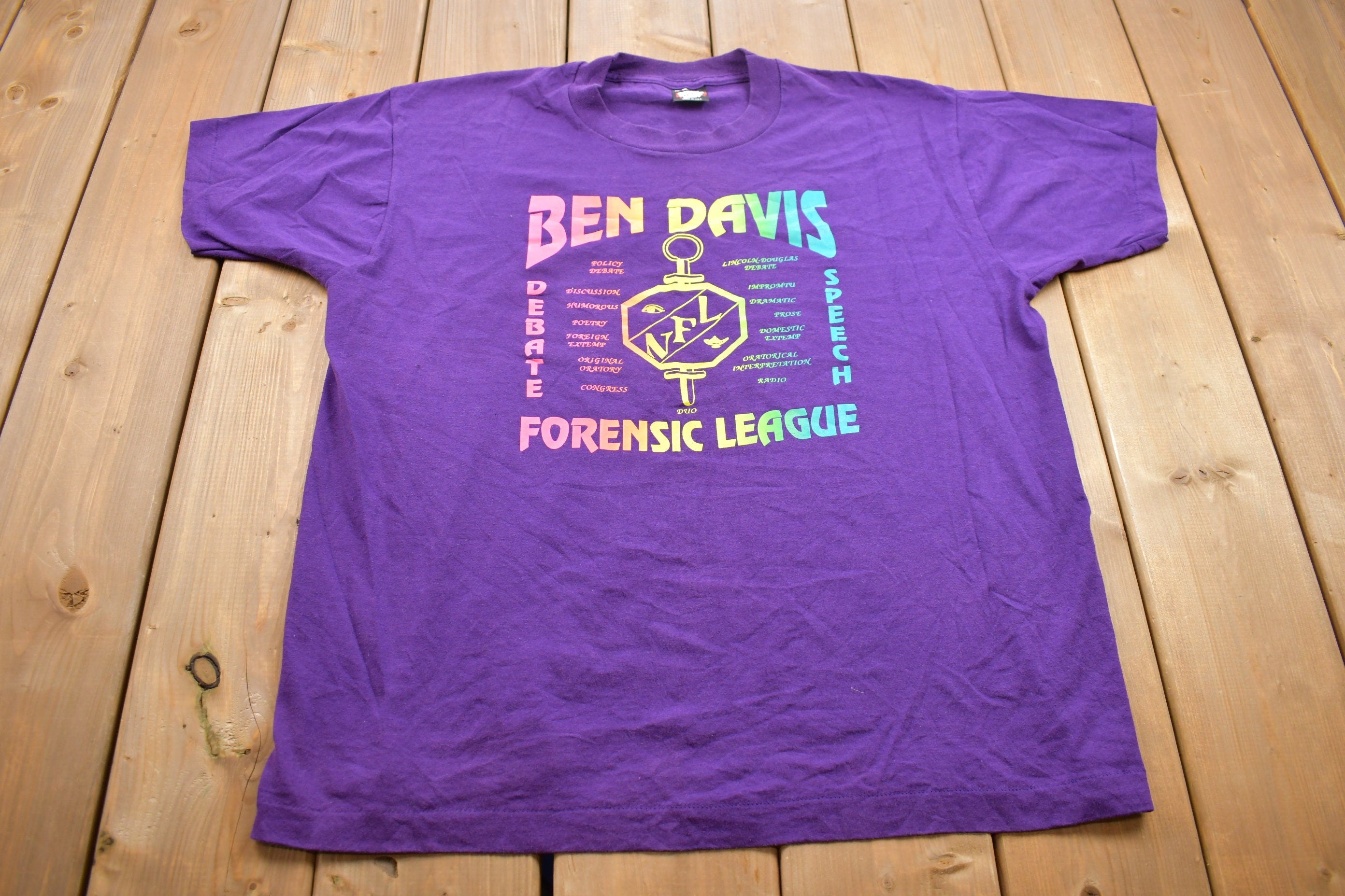 Vintage 1992 Ben Davis Screen Stars Graphic T Shirt