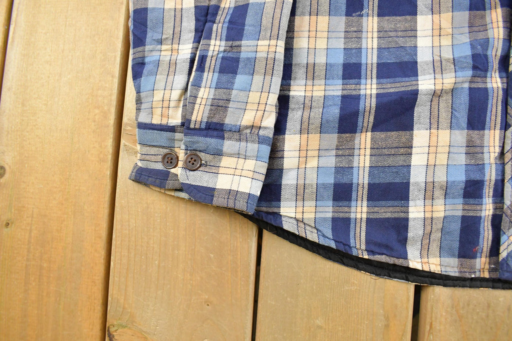 Vintage 1990s Sears Wearmaster Button Up Flannel Shirt Men's Medium