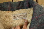 Vintage 1970s Bemidji Woolen Mills Sherpa Lined Wool Jacket Men's XL