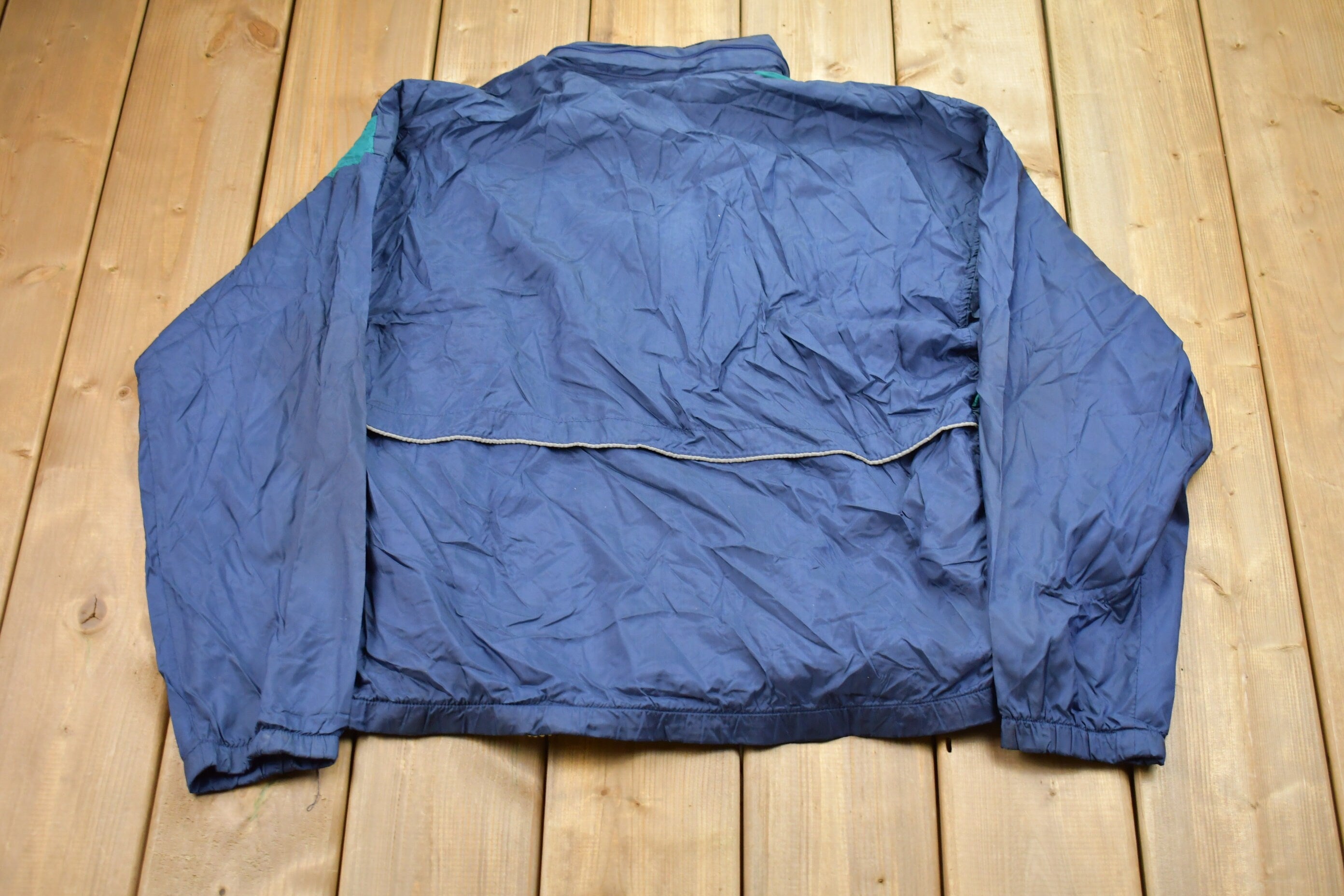 Vintage 1980s Asics Abstract Windbreaker Jacket