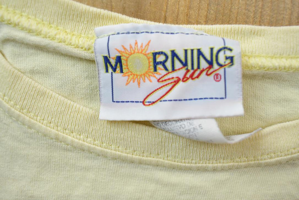 Vintage 1990s Morning Sun Multi Butterfly Theme Graphic T-Shirt